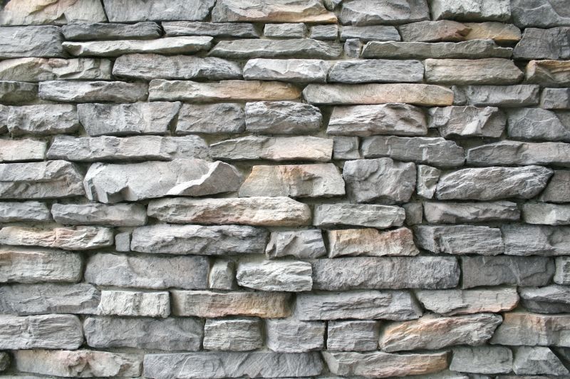 Limewashed Stone Wall